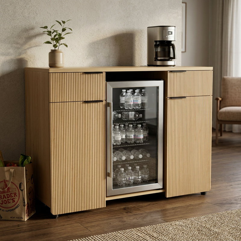 Armoire-bar 53,5 po avec buffet