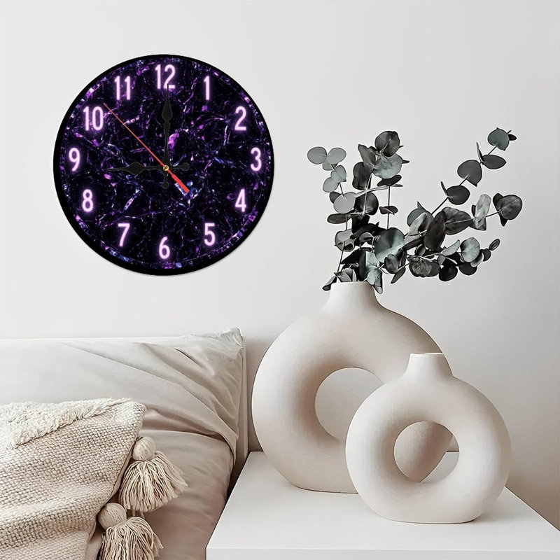Horloge en marbre Glow Numéros