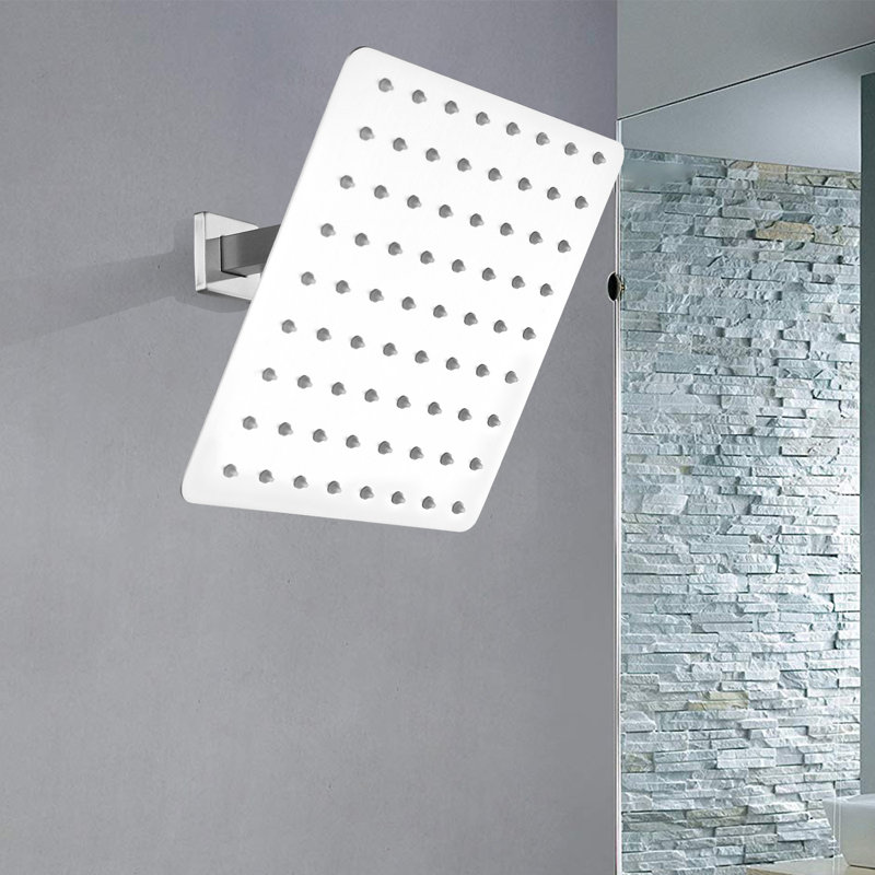 Rain 1.8 GPM GPM with Self-Cleaning, White