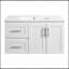 Meuble-lavabo mural avec 2 tiroirs et lavabo-6272914