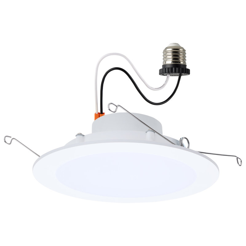 9/11/13W LED Downlight Retrofit 27K/30K/35K/40K/50K CCT 6 Inch Flat Wafer Round