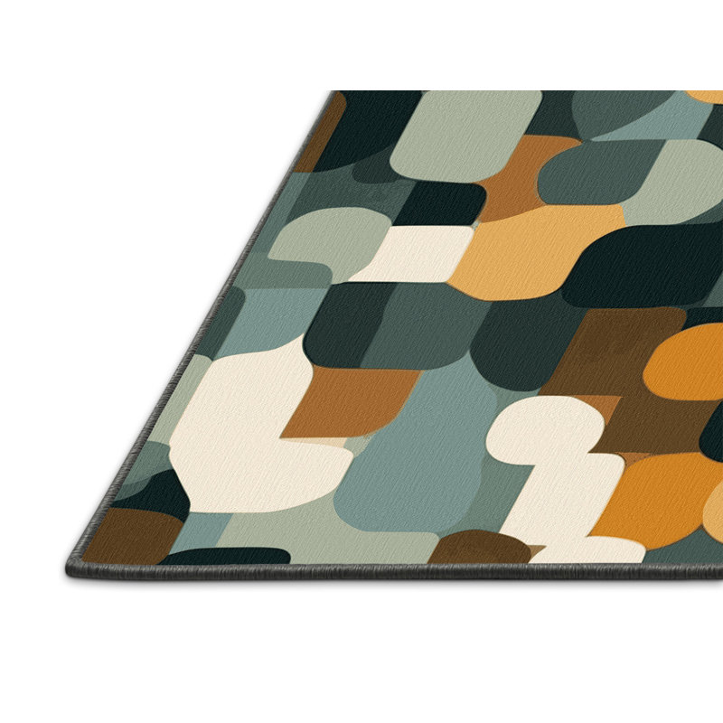 Square Spectrum Rug, Rectangle 5' x 8'