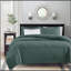Ensemble de courtepointe réversible 3 pièces Balsam Green King / Cal King-134083421-134083420