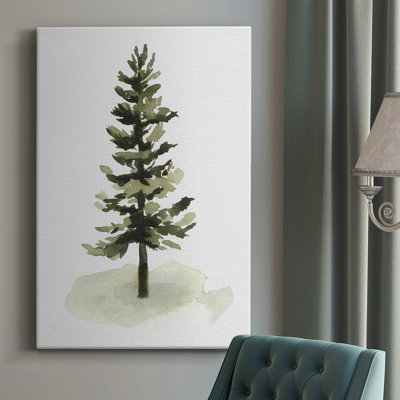 " Watercolor Pine II " Painting Print