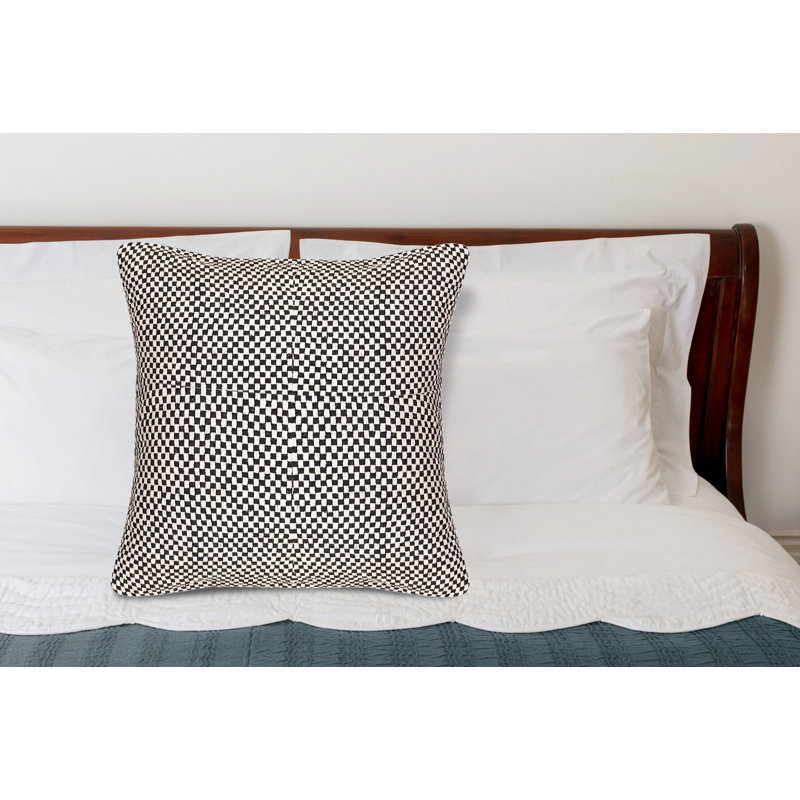 Coussin intérieur / extérieur carré à carreaux