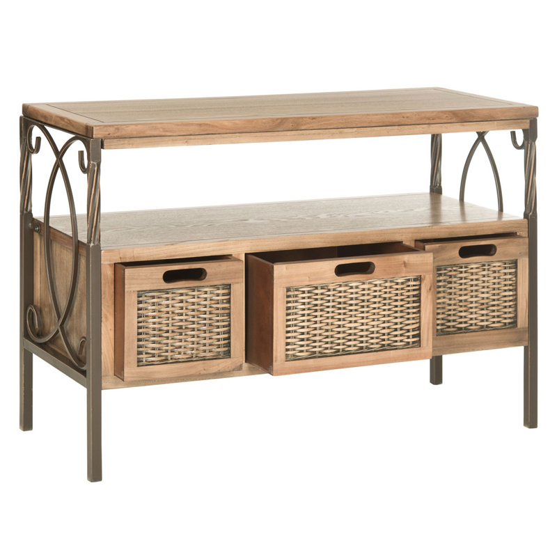 Hobgood 36'' Console Table, Oak