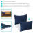12" x 20" Polyester Lumbar Outdoor Pillow Cover - Navy-893370269-893370259