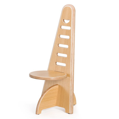 Adjustable Height Accent Chair - Convertible Kids Stool, Side Table & Bookshelf - Non-Slip Oak Design-6-Level Reading Chair with Solid Wood for Living Room,Bedroom