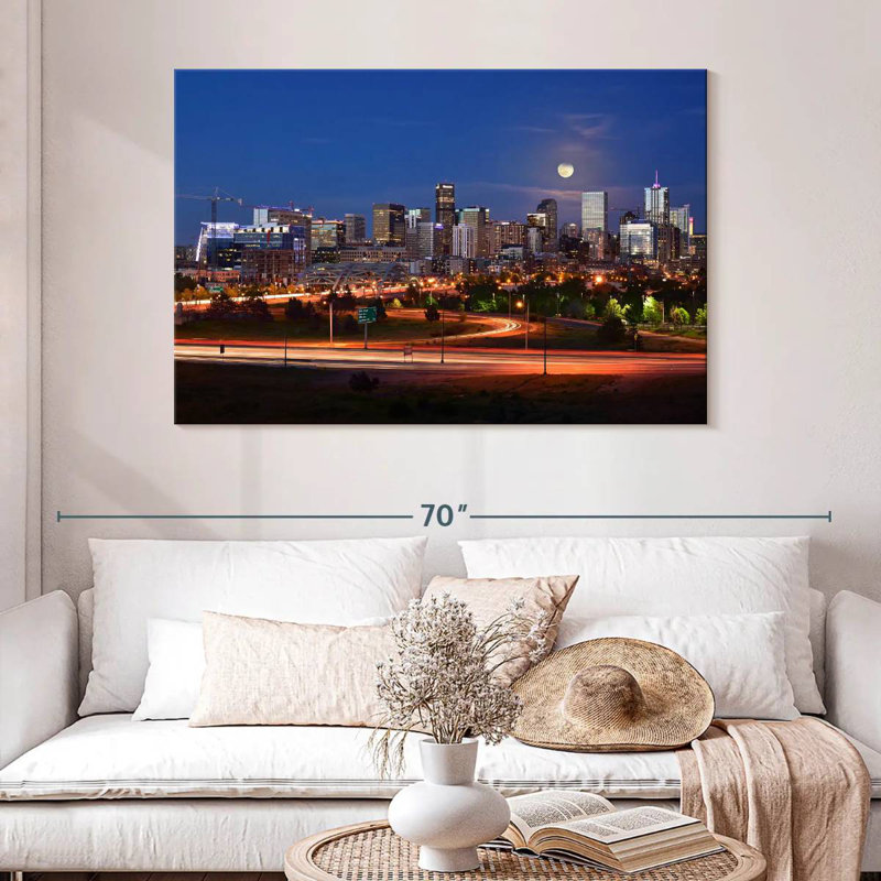 Nicci Denver City Light Trails, 32" H x 48" W