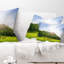 Coussin lombaire à imprimé paysage