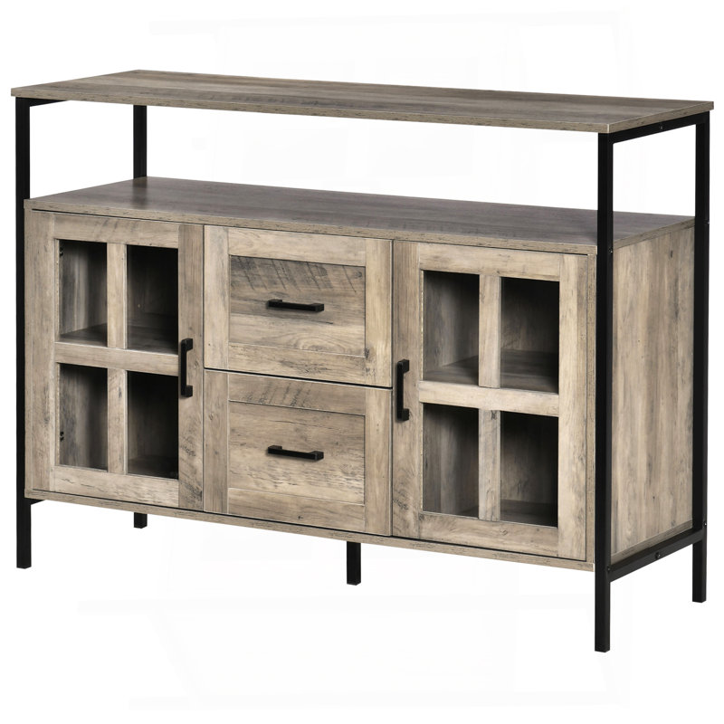 Industrial Sideboard Buffet Cabinet With Elegant Design And Multi-Functional Use