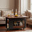 27.6'' Modern Multi-Function Coffee Table/Side Table With Foldable Top & Casters (Only Including Table)-44332143