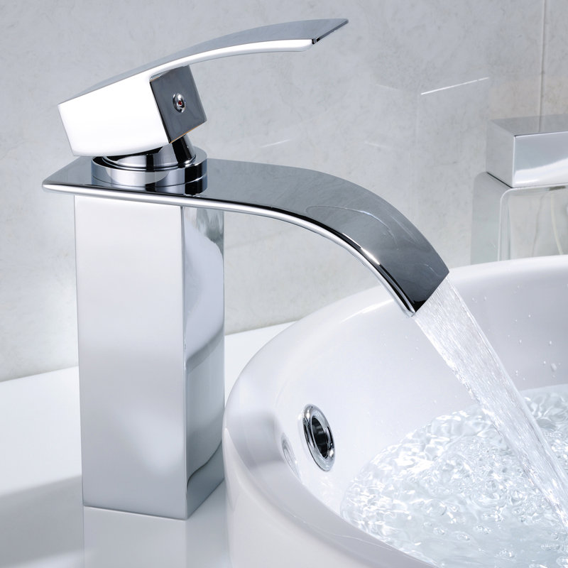Bathroom Faucet - Modern Single Hole Basin With Side For Sink Handle, Cartridge Valve Type