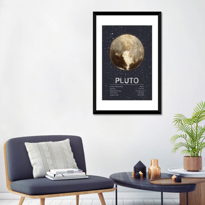 « the planets series : pluto », impression sur toile tendue