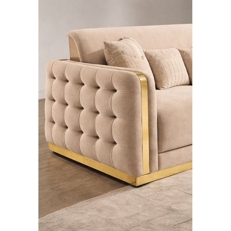 5925 Freemont Canapé + chaise en taupe