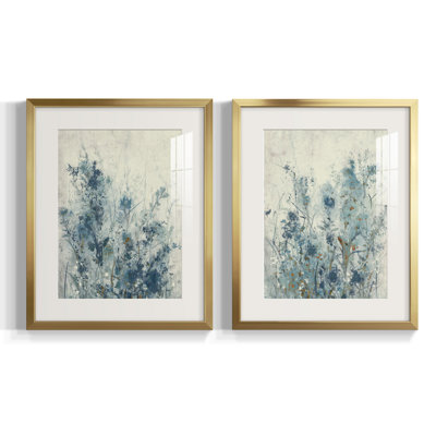 «AU CH Blue Spring I», reproduction encadrée de qualité supérieure, prête à être accrochée