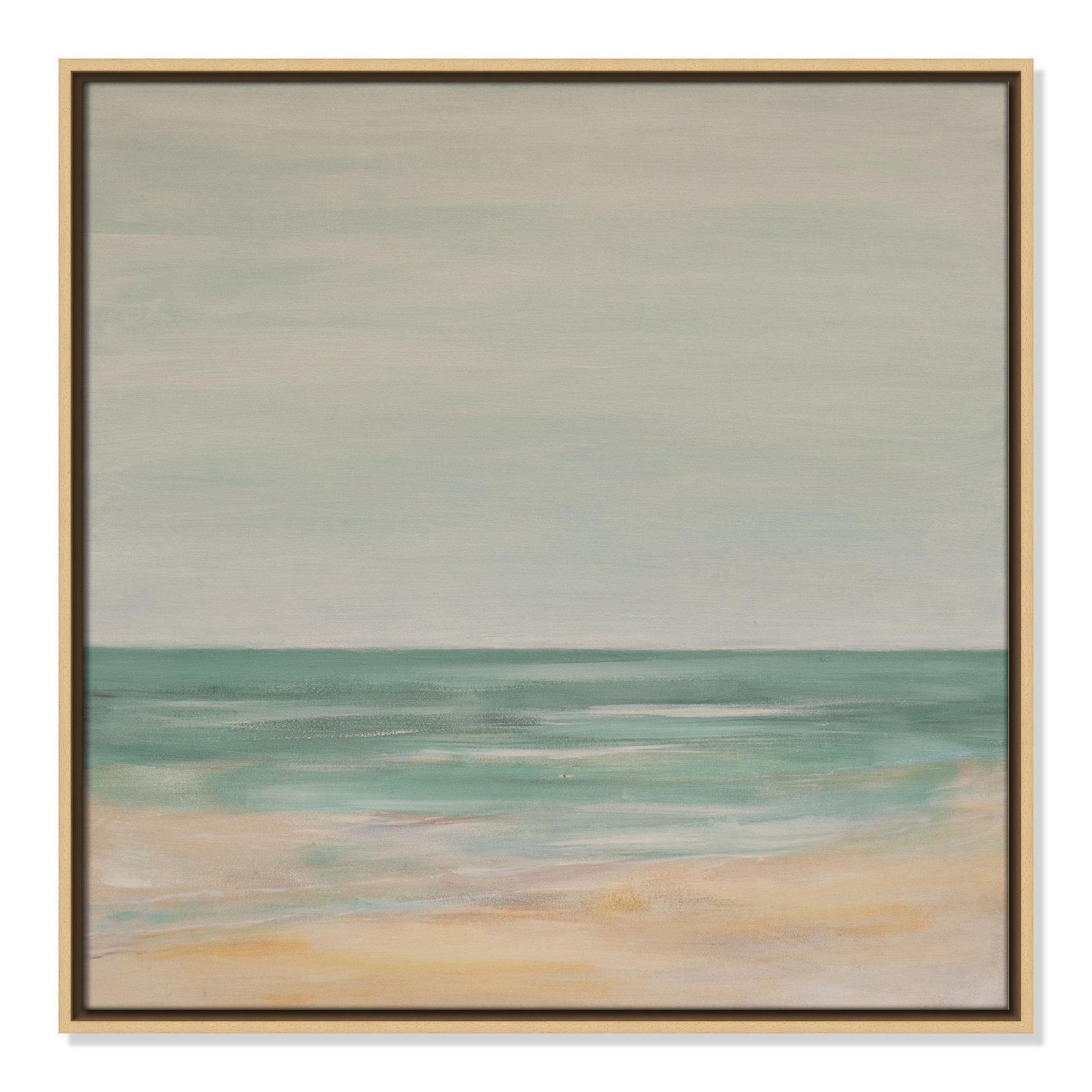 Horizon Print by S.H. Khan, 25.5" H x 25.5" W, Natural