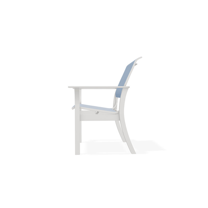 Leeward Outdoor Dining Chair, Snow, Sky
