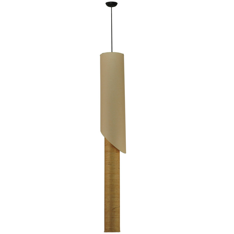 Luminaire suspendu cylindrique 1 lumière Leszek
