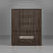 Carlos Modern MDF And Aluminum Frame Bookcase With 4 Tempered Glass Doors, 3-Color LED Lighting, And 3 Large Storage Drawers