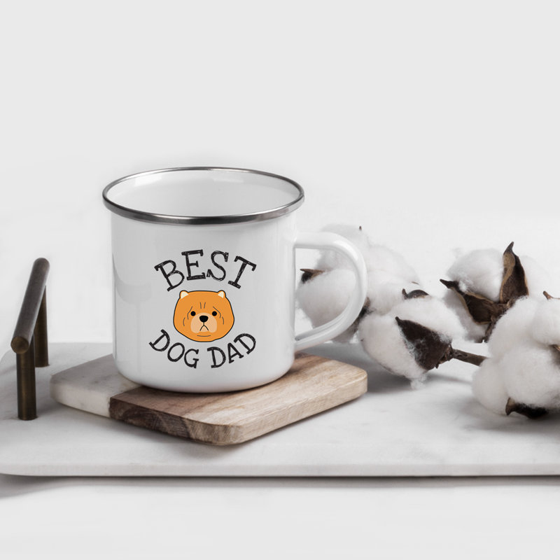 Grande tasse à café « Best Dog Dad », Chow-chow