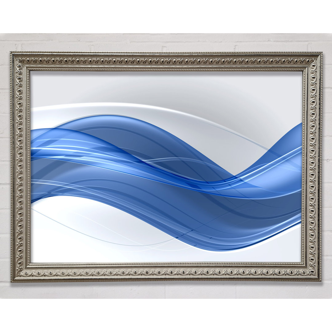 The Flow Of Blue Serenity - Einzelner Bilderrahmen Kunstdrucke