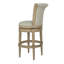  Tabouret tournant 31 "en chêne récupéré avec tissu gris cendré Runyan-131182163-131182166