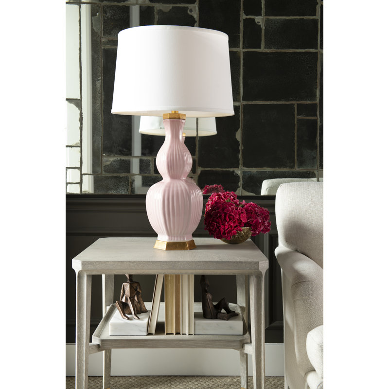 Delft Table Lamp, Pink