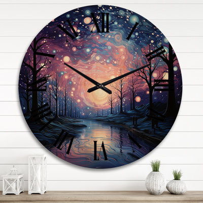 Murraysville Solid Wood Wall Clock