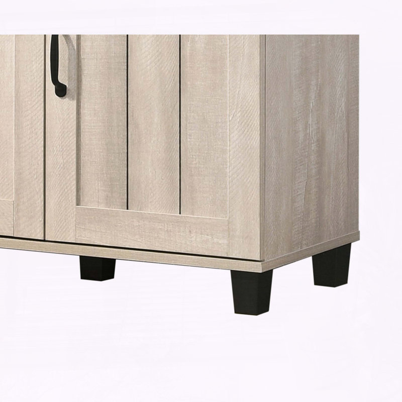 Corby 45" 3-Door Shoe Cabinet with 6 Adjustable Shelves