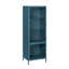 Julina Metal & Glass Display Cabinet with 3-Tier Shelves and Cabinet-179222835
