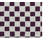 Checkered Absorbent Non-Skid Rectangular Toilet Mat