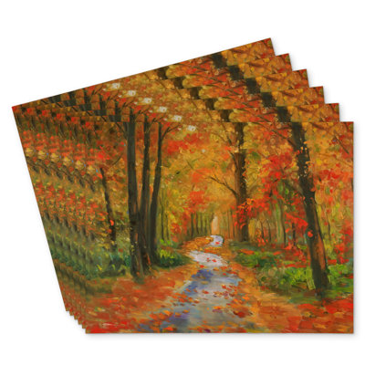 Autumn Trail Polyester Bonniview Set of 6 - Home Decor