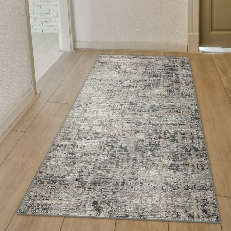 Livigno 1241 Transitional Striated Gray Area Rug