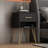 Tyvez 1 Drawer Metal Legs Nightstand-196537093