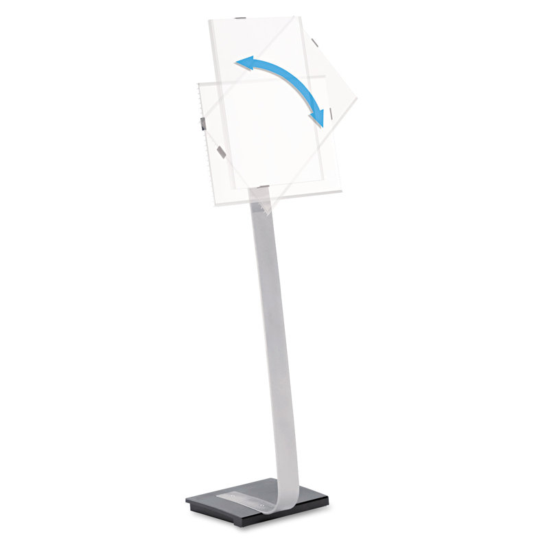 Aluminum and Cast Iron Rotating Floor Sign Holder