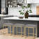 Romigh Upholstered Counter Stool with Metal Frame (Set of 3)