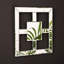 Square Mirrored Wall Art for Living Room, 40x40cm Modern Home Decor Wall Mounted Clear Mirror Geometric Wall Art for Bedroom & Hallway