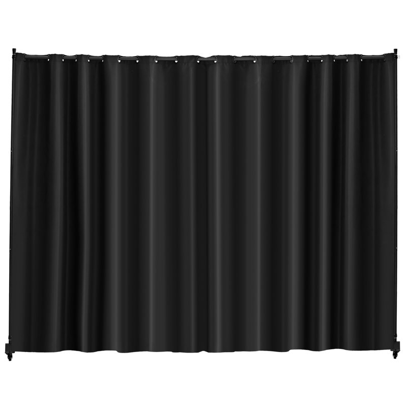 Paravent pour la salle à manger, 121,5 X 17,7 96,7 po, écran d'intimité, bureau imperméable, pare-soleil, structure en acier au carbone, enduit de polyéthylène