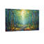 Paysage et nature, chemin en bambou avec lanternes-1654873252