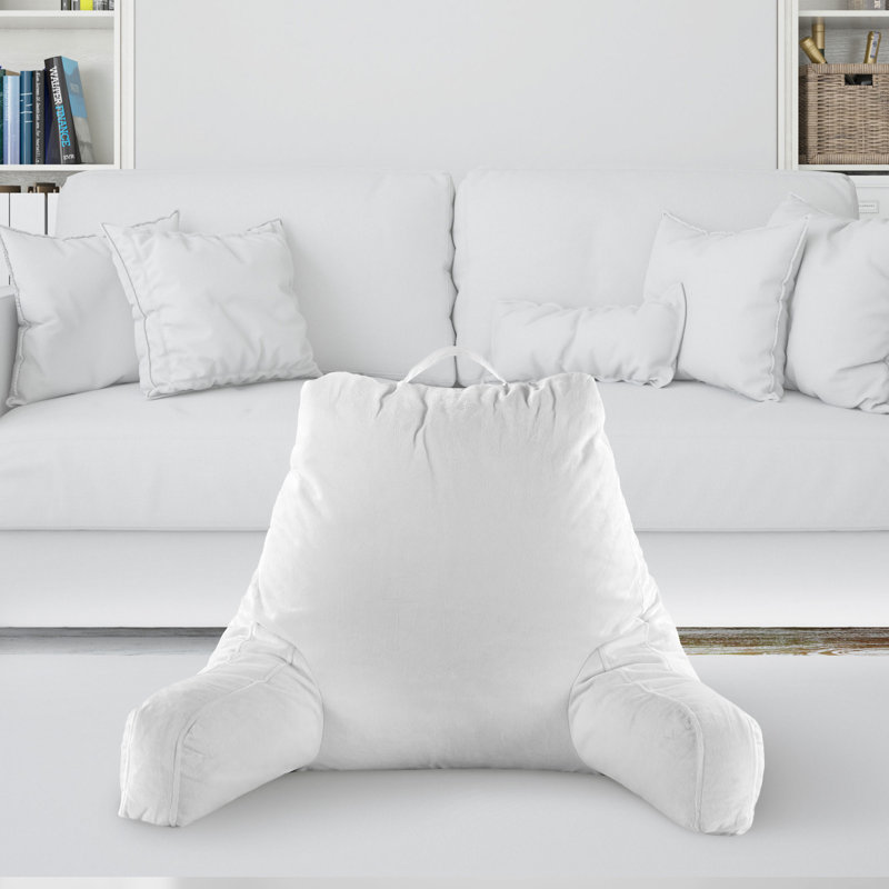 Throw Pillow, White, 16" H x 13" W x 9" D