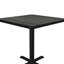 Pine Metal Base Dining Table-55808915