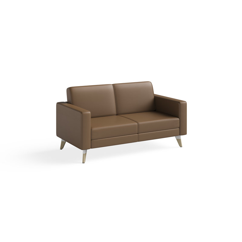 Causeuse Cambria, Cuir cognac