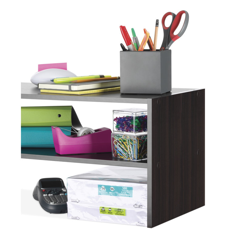 Whitman 9 Pair Stackable Shoe Rack, Espresso, 11.61" H x 31" W x 11.61" D
