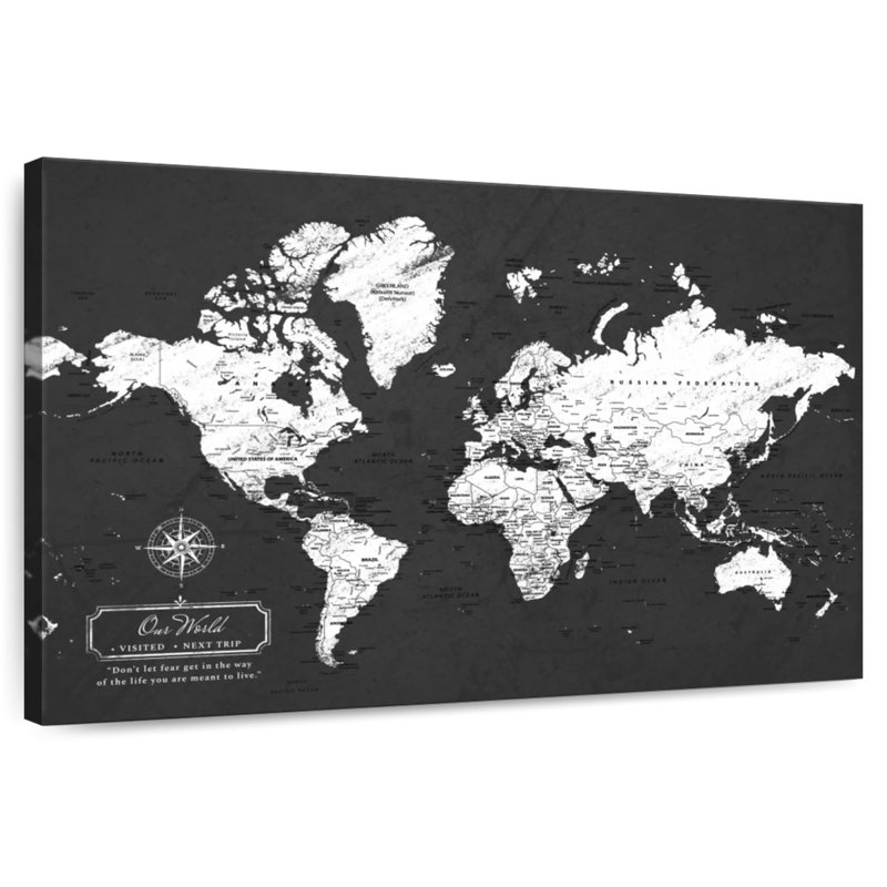 Our World Push Pin Alvertia, H 20 po x l 30 po