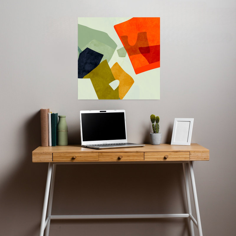 Art contemporain, art contemporain abstrait, H 18 po x l 18 po