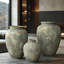 Rustic Gold and Brown Terracotta  Tall Urn Vase-130661601