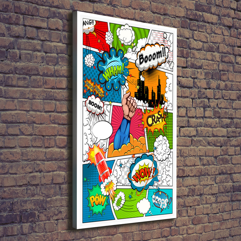Comic Book - Wrapped Canvas Print