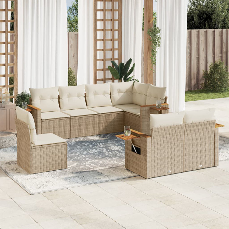 Garden Sofa Set Beige