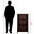 Milan Bookcase with 3 Storage Shelf in Walnut Finish, 42.83" H X 27.84" W X 12.86" D-1131676599